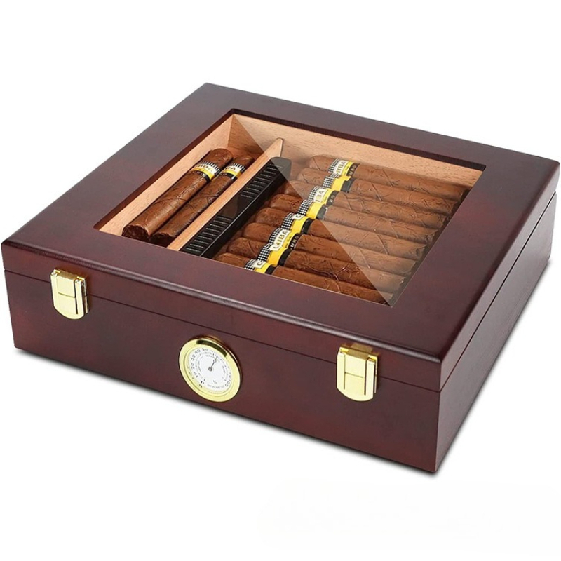 Premium Cigar Case - Caja de humidificador de cigarros con