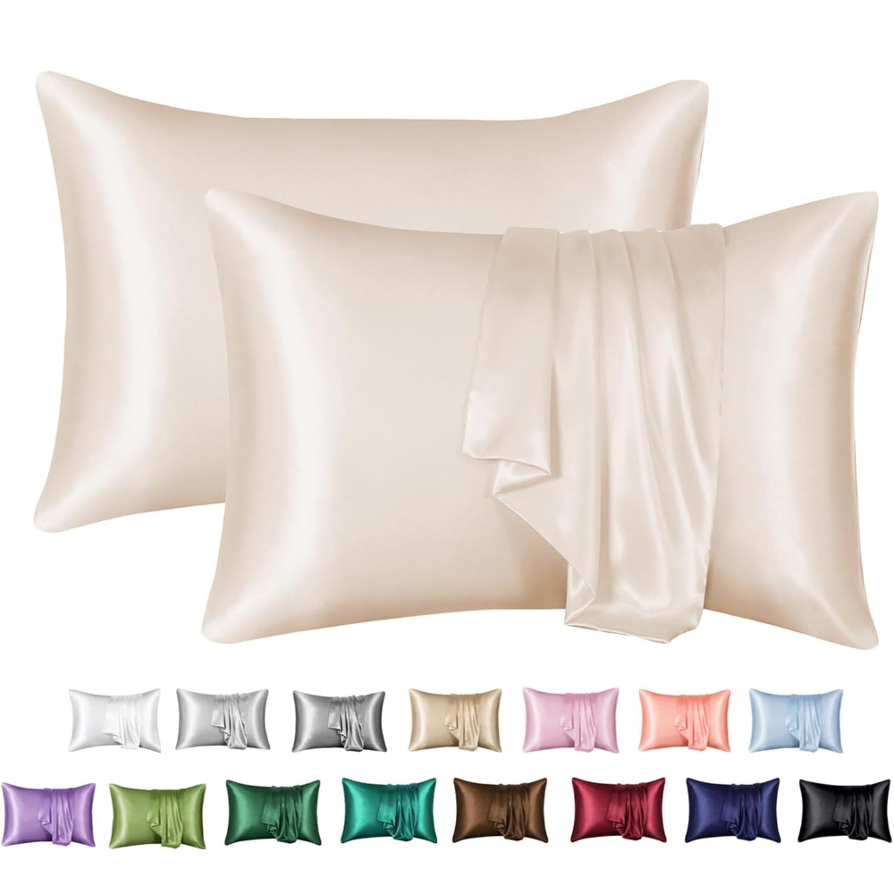 Silk Pillowcase - Paquete de 2 fundas de almohada