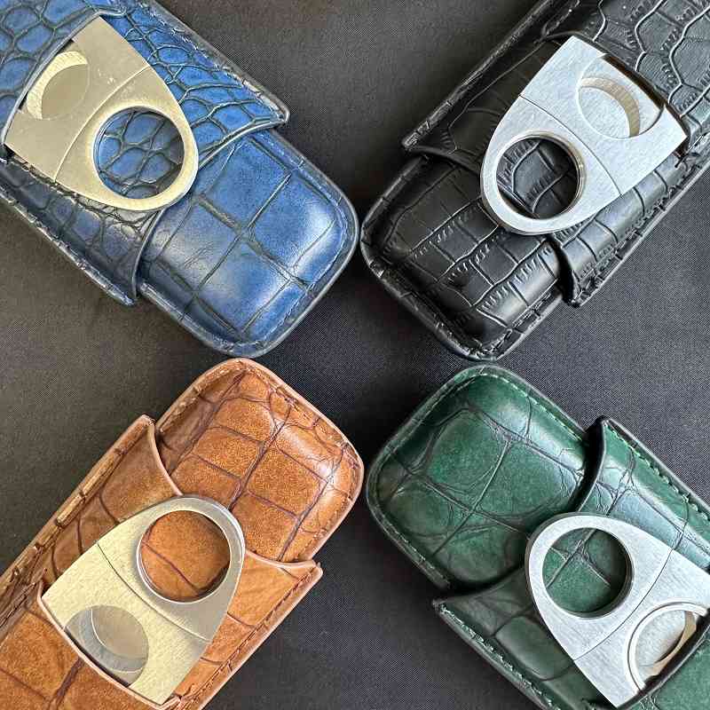 Premium Cigar Case - Estuche para cigarros con 2 ranuras