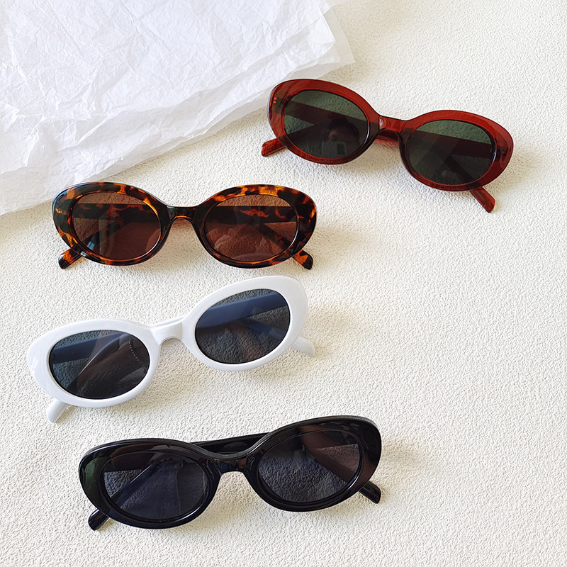 Sunglasses Uv400 - Gafas de Sol Ovaladas Pequeñas Vintage