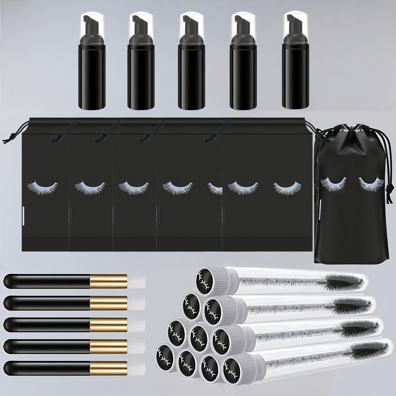 Travel Luggage Set - Kit de cuidado de pestañas de