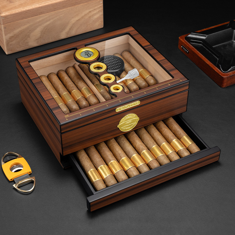 Luxury Gift Set - Humidor de Cigarros de Madera de