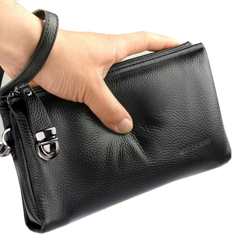 Leather Wallet Men - Bolso de mano 2025 para hombre,