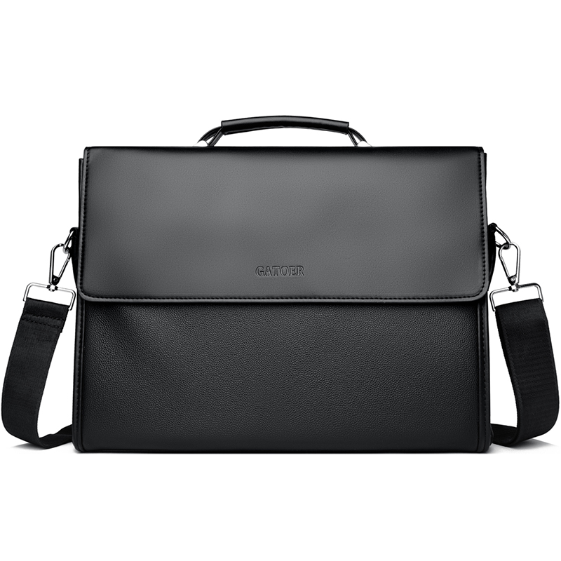 Leather Briefcase - Bolso de Mano Casual de Negocios