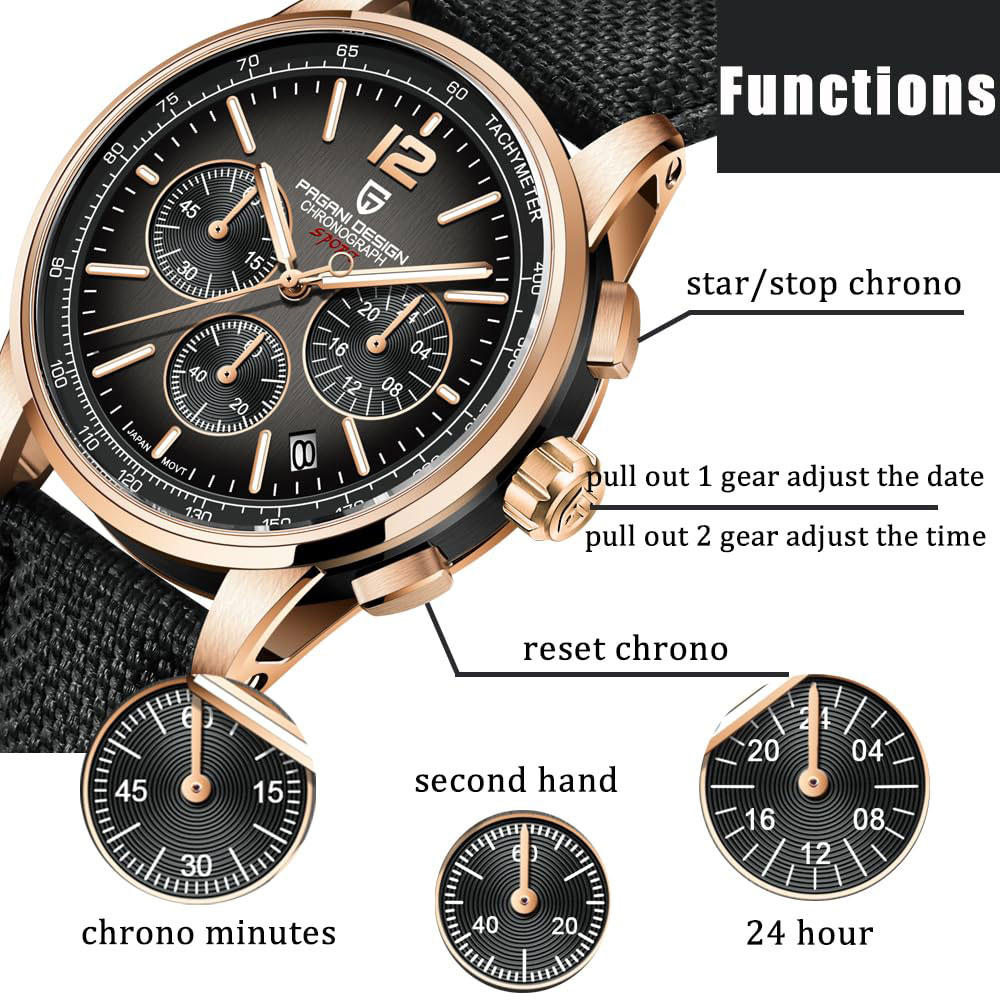 Luxury Watch Men - PAGANI DESIGN nuevo Reloj para Hombre