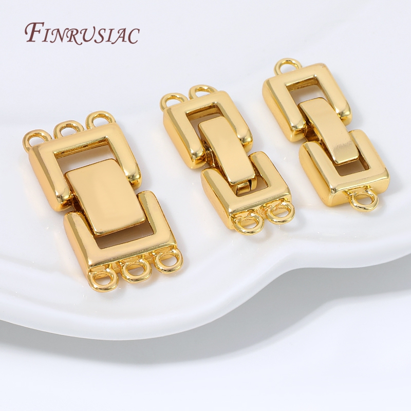 Gold Plated Jewelry - Cierre de Pulsera de Perlas en