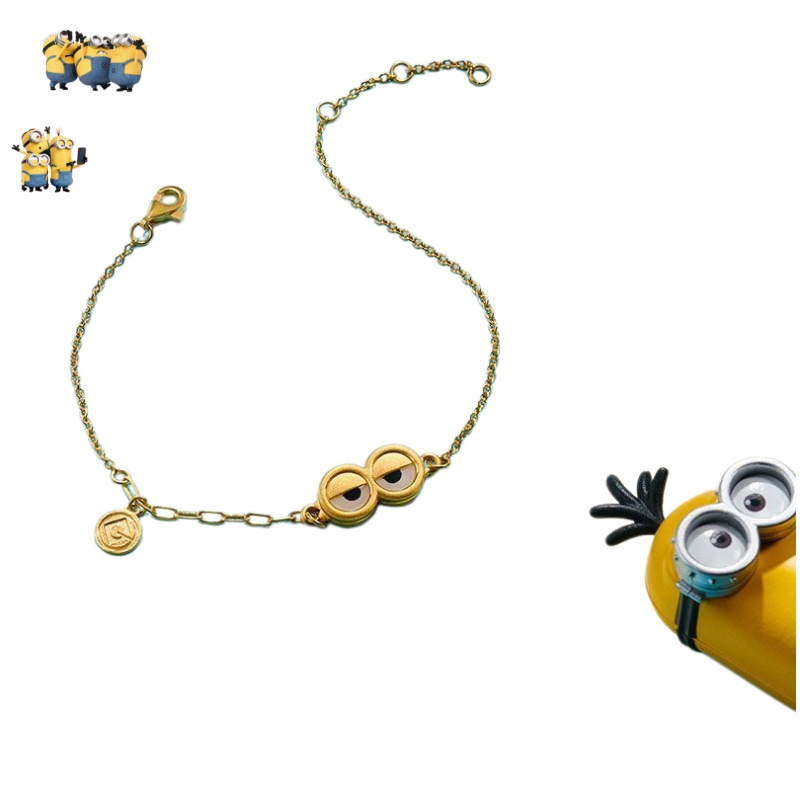 Gold Plated Jewelry - Pulsera Dorada de la Serie Minions