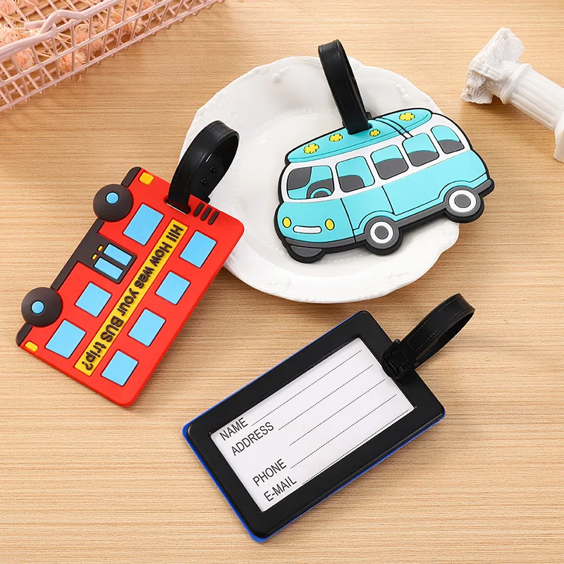 Travel Luggage Set - Etiquetas de equipaje de silicona de