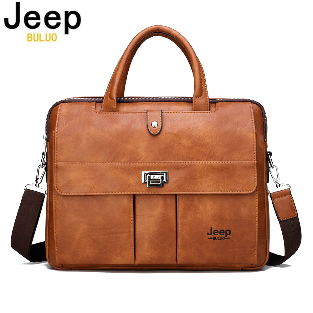 Leather Briefcase - Maletín de Cuero para Hombre Jeep