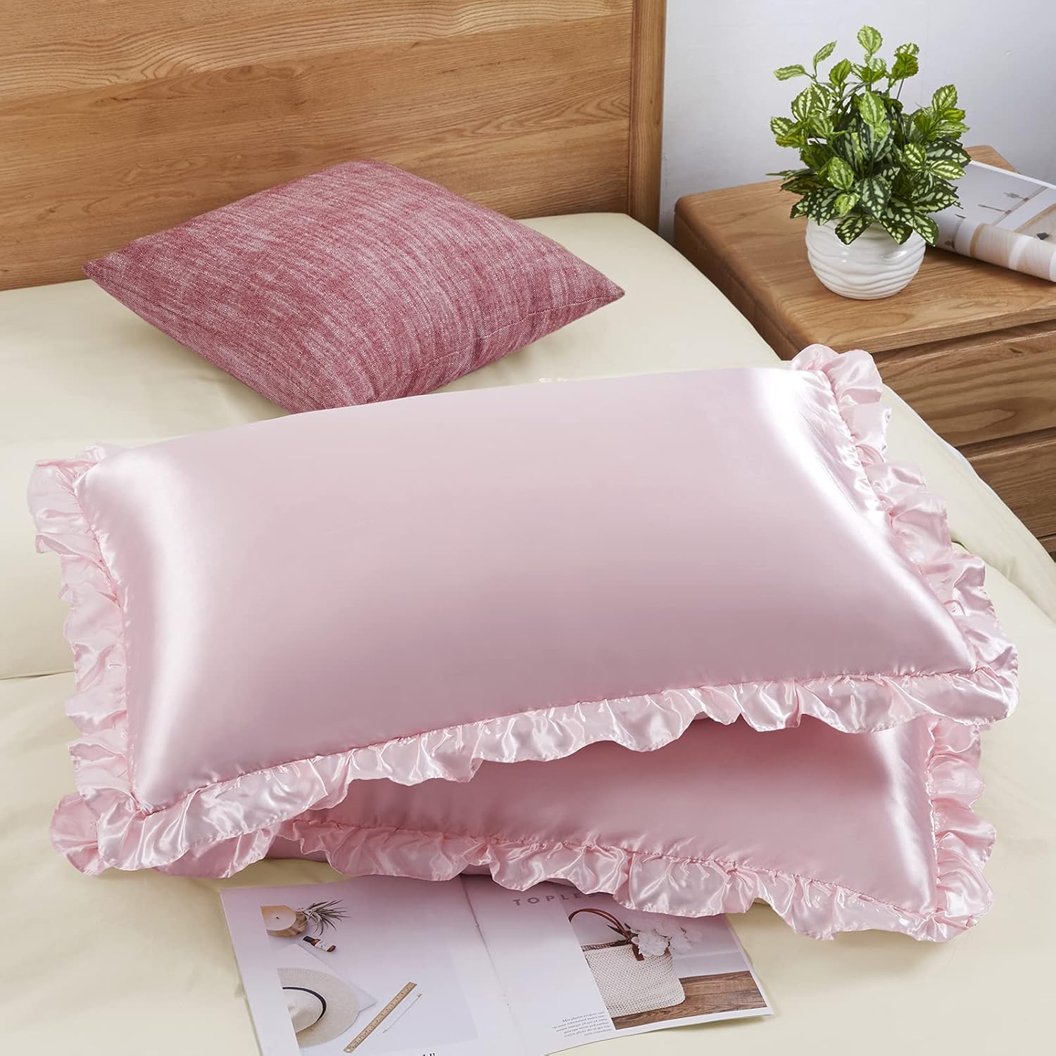 Silk Pillowcase - 2 Fundas de Almohada de Satén