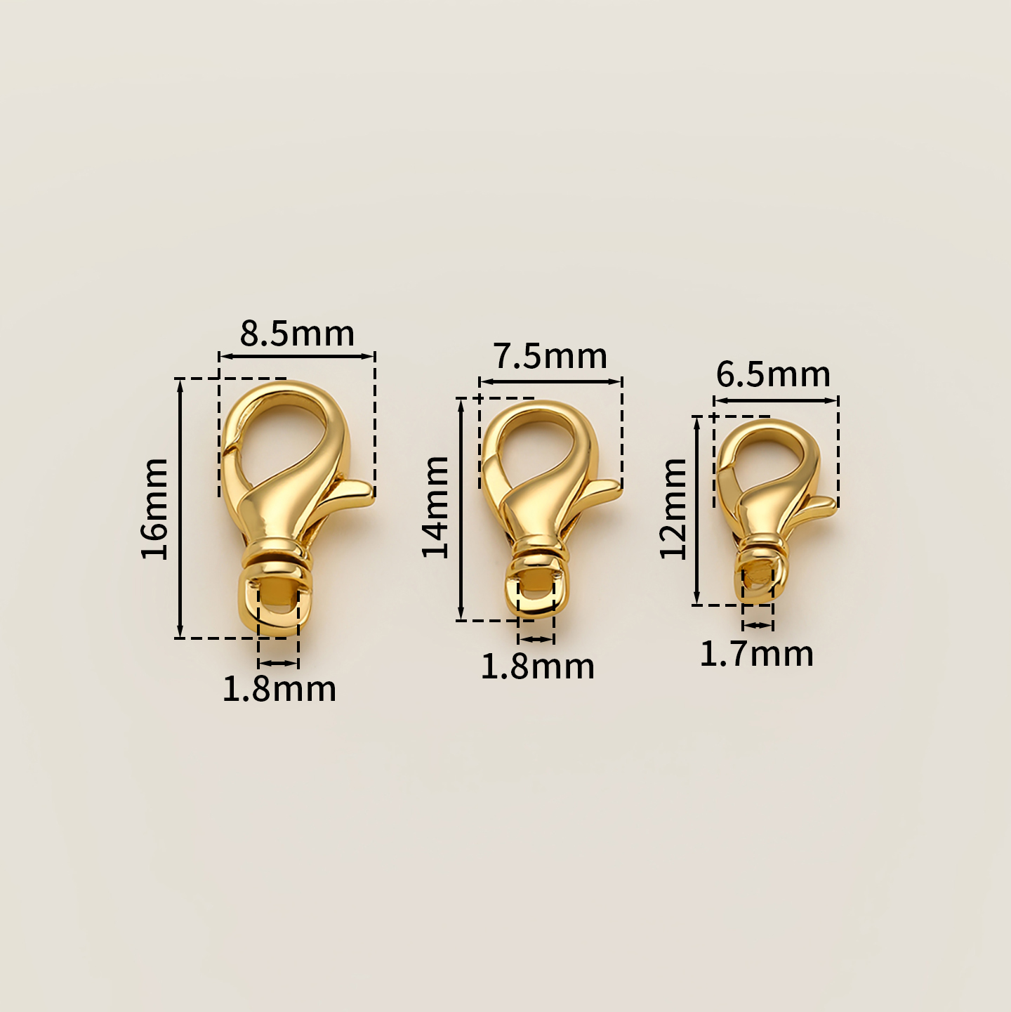 2 piezas de cierres giratorios - Gold Plated Jewelry reseña y precio