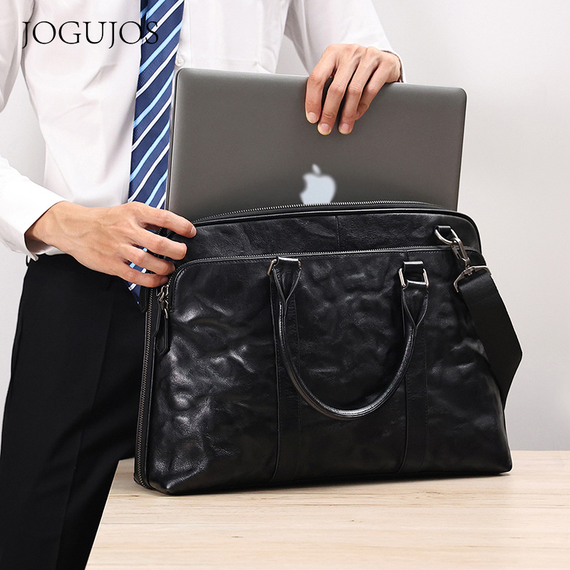2025 nuevos bolsos de cuero ge - Leather Briefcase reseña y precio