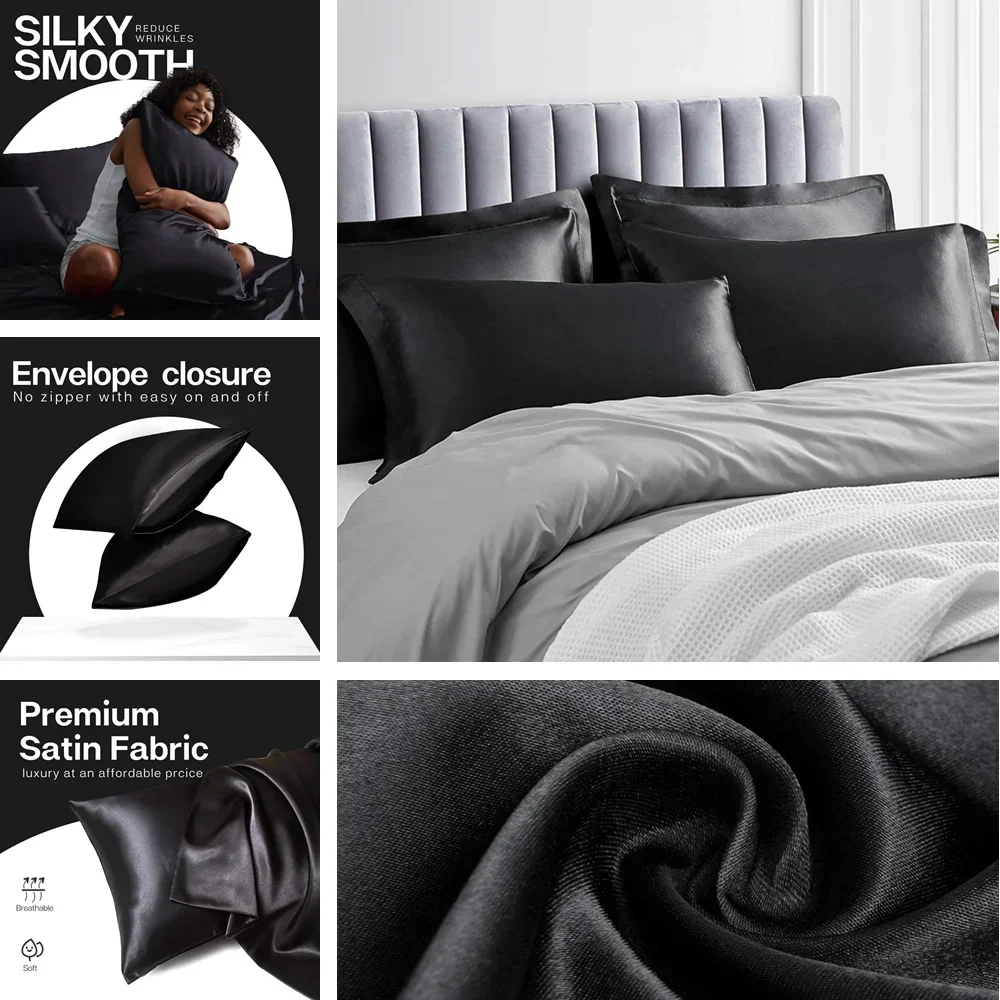 Paquete de 2 fundas de almohad - Silk Pillowcase reseña y precio