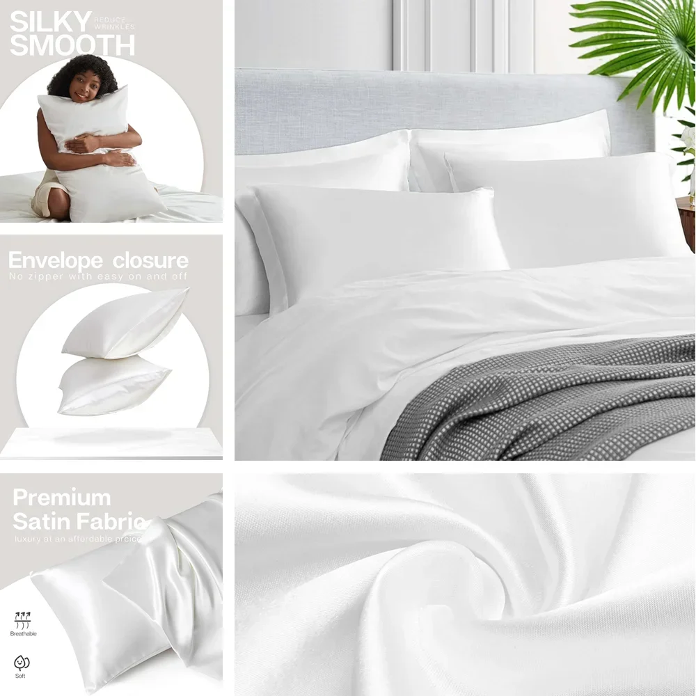 Paquete de 2 fundas de almohad - Silk Pillowcase reseña y precio
