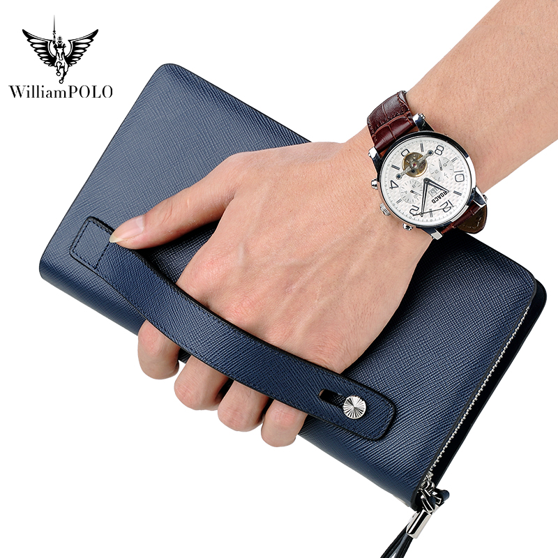 WILLIAMPOLO Bolso de Mano de C - Leather Wallet Men reseña y precio