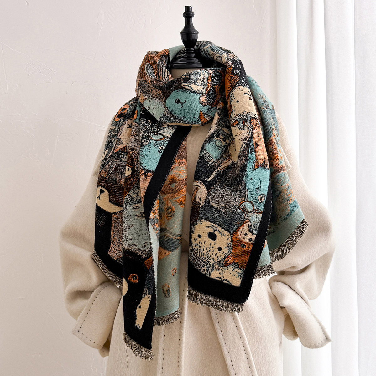 Bufanda de imitación de cachem - Cashmere Scarf reseña y precio