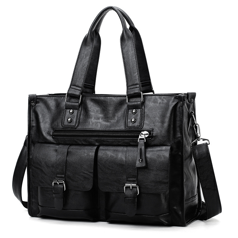 Maletín de Hombro de Cuero PU, - Leather Briefcase reseña y precio
