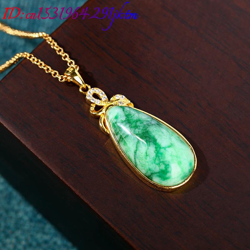 Collar con colgante de jade na - Gold Plated Jewelry reseña y precio