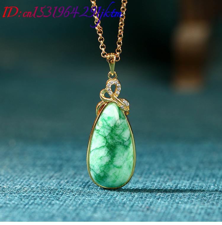 Collar con colgante de jade na - Gold Plated Jewelry reseña y precio