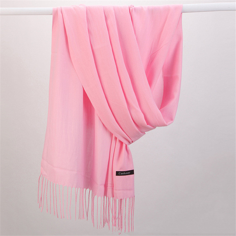 Moda Color sólido 2023 bufanda - Cashmere Scarf reseña y precio