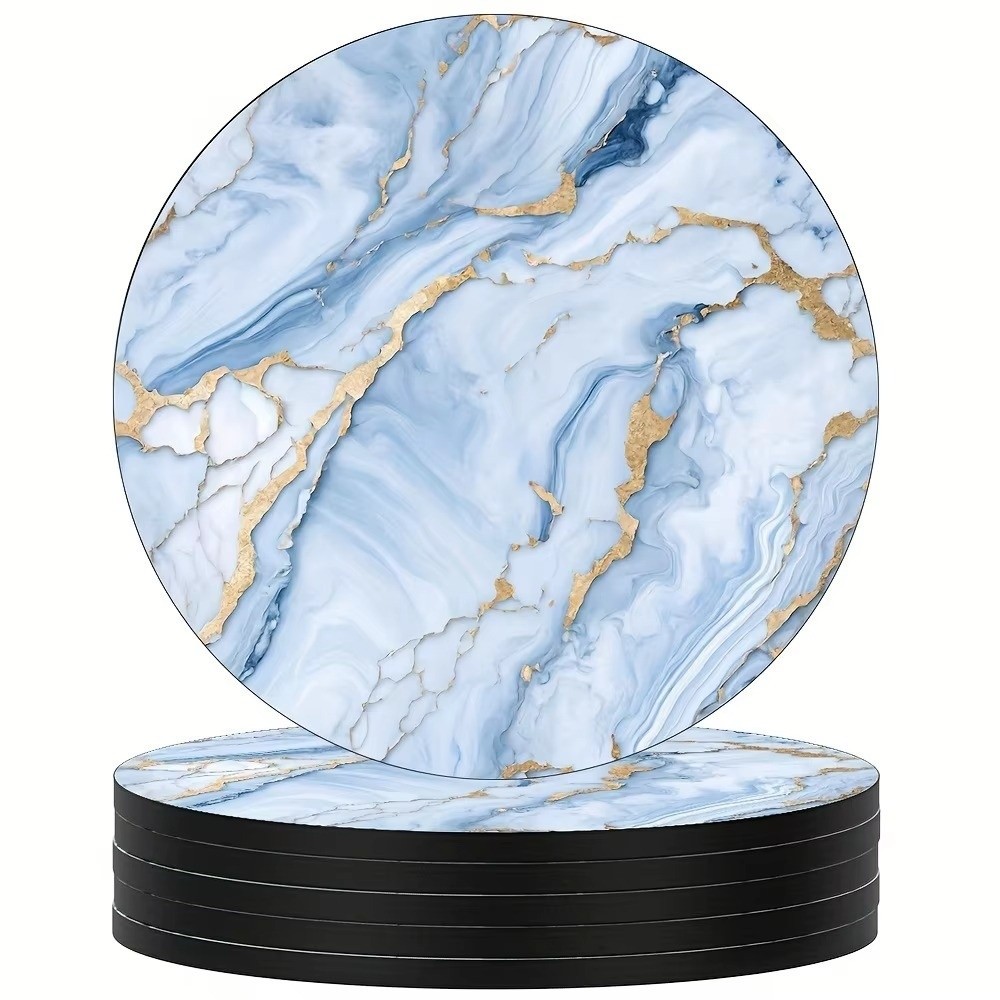 Juego de 6 posavasos de 4 pulg - Marble Coaster Set reseña y precio