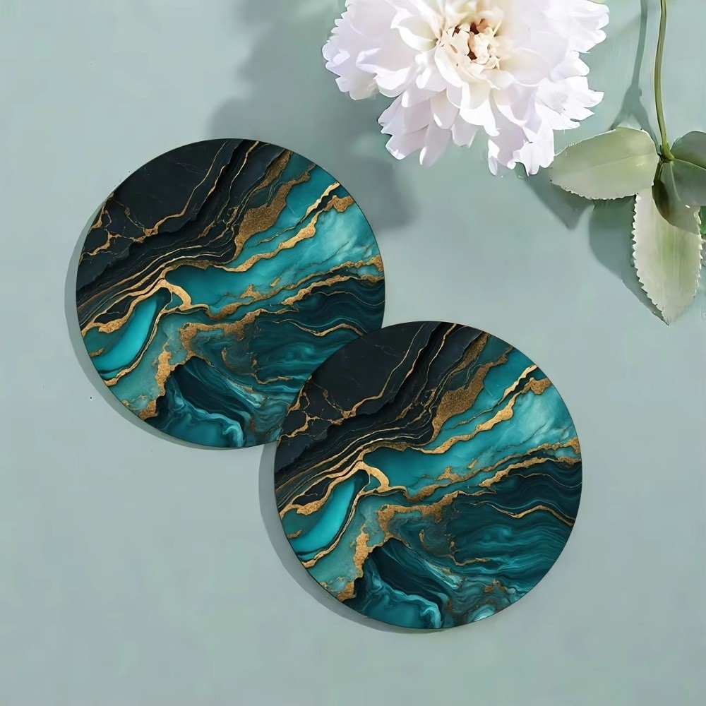 Juego de 6 posavasos de 4 pulg - Marble Coaster Set reseña y precio