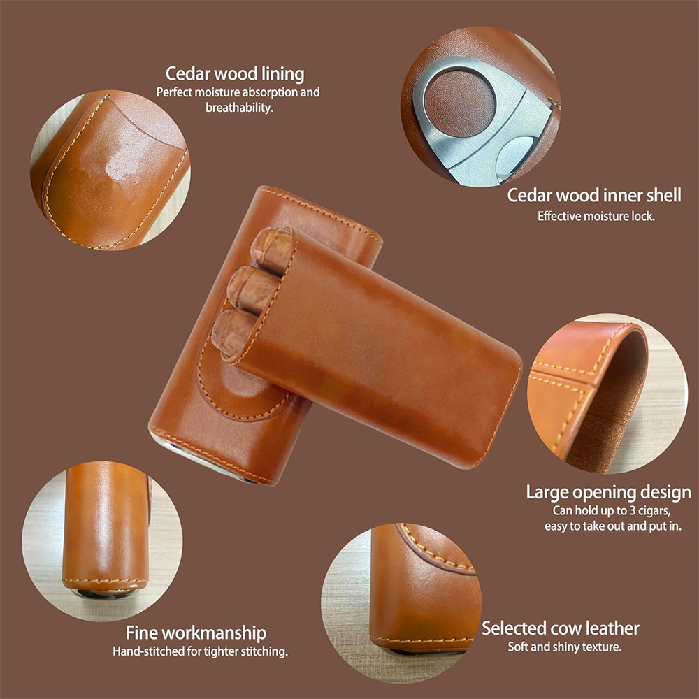 Estuche de Cuero para Cigarros - Premium Cigar Case reseña y precio