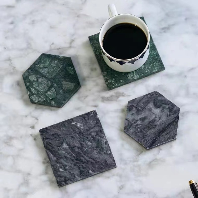 Posavasos de mármol redondos a - Marble Coaster Set reseña y precio