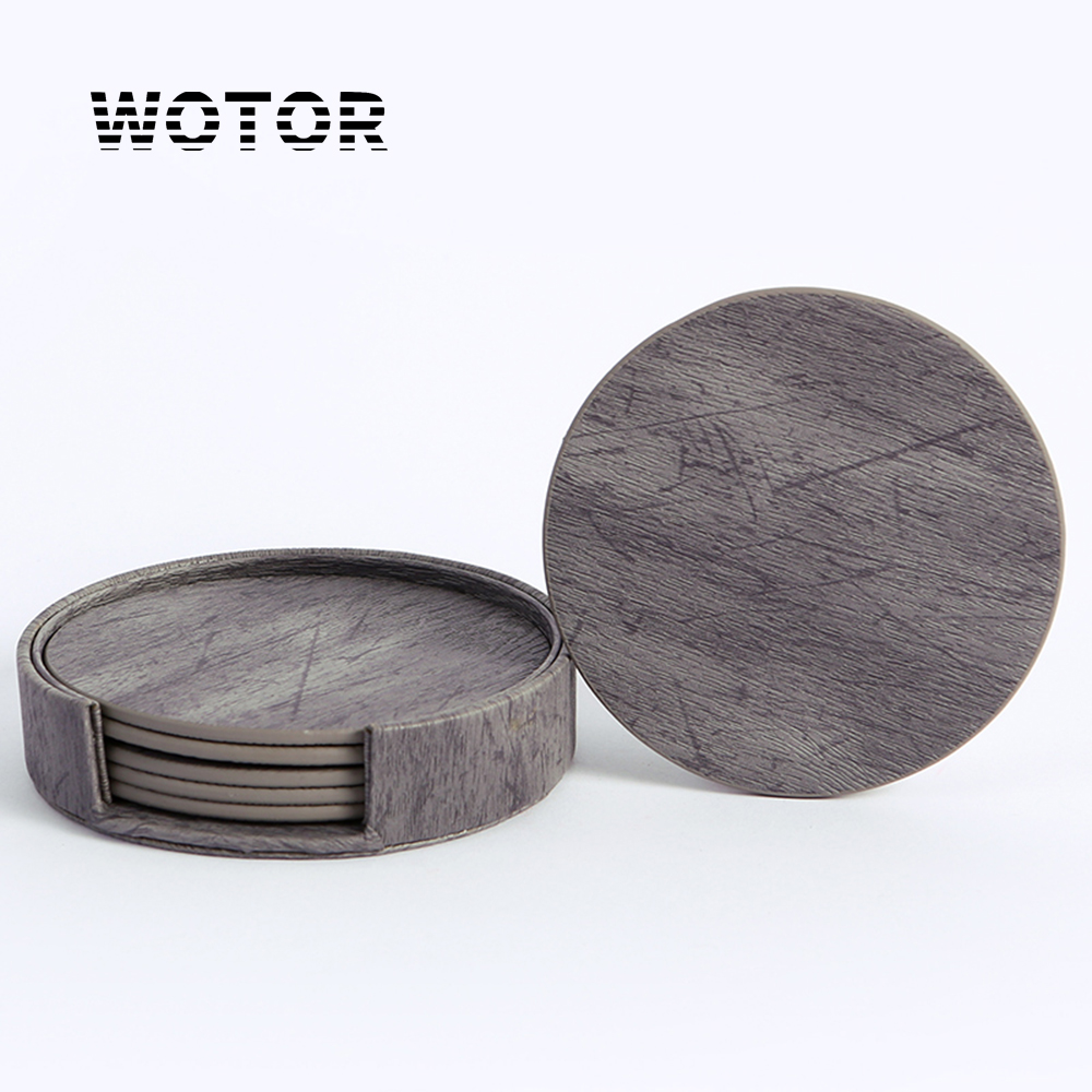 WOTOR 6 unids/lote círculo cue - Marble Coaster Set reseña y precio