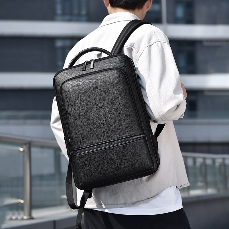 Mochila De Cuero PU con carga  - Leather Briefcase reseña y precio