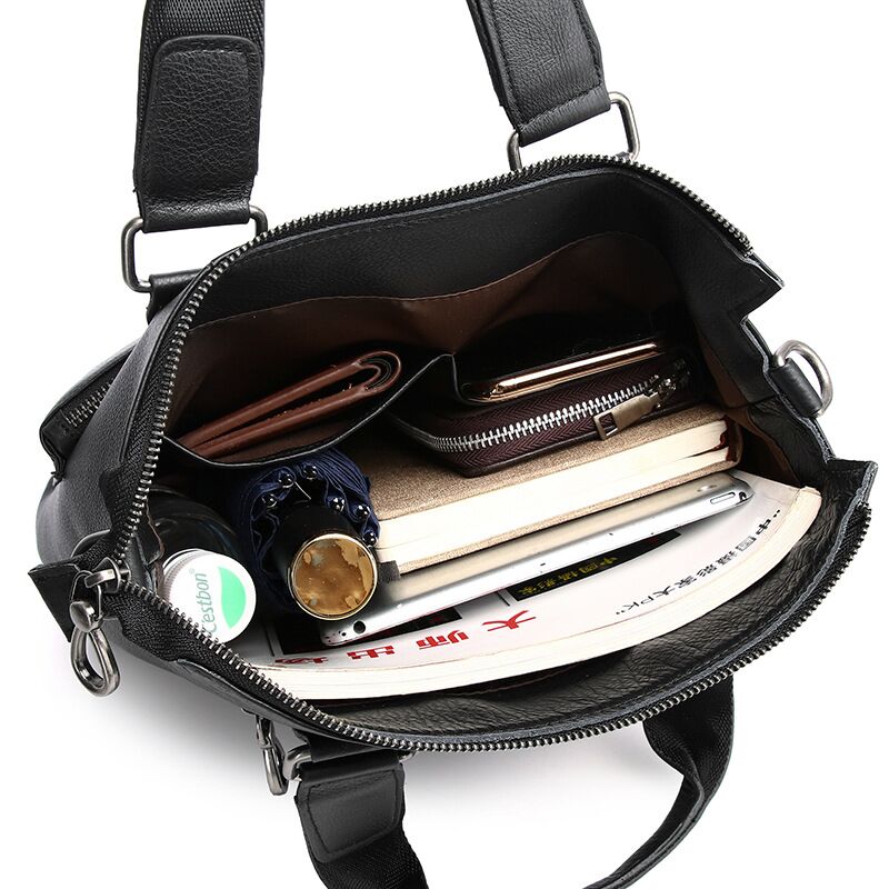Bolso de mano Vertical para ho - Leather Briefcase reseña y precio
