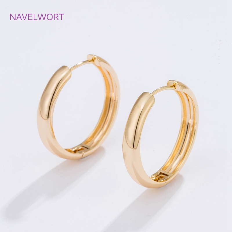Pendientes de aro circulares c - Gold Plated Jewelry reseña y precio