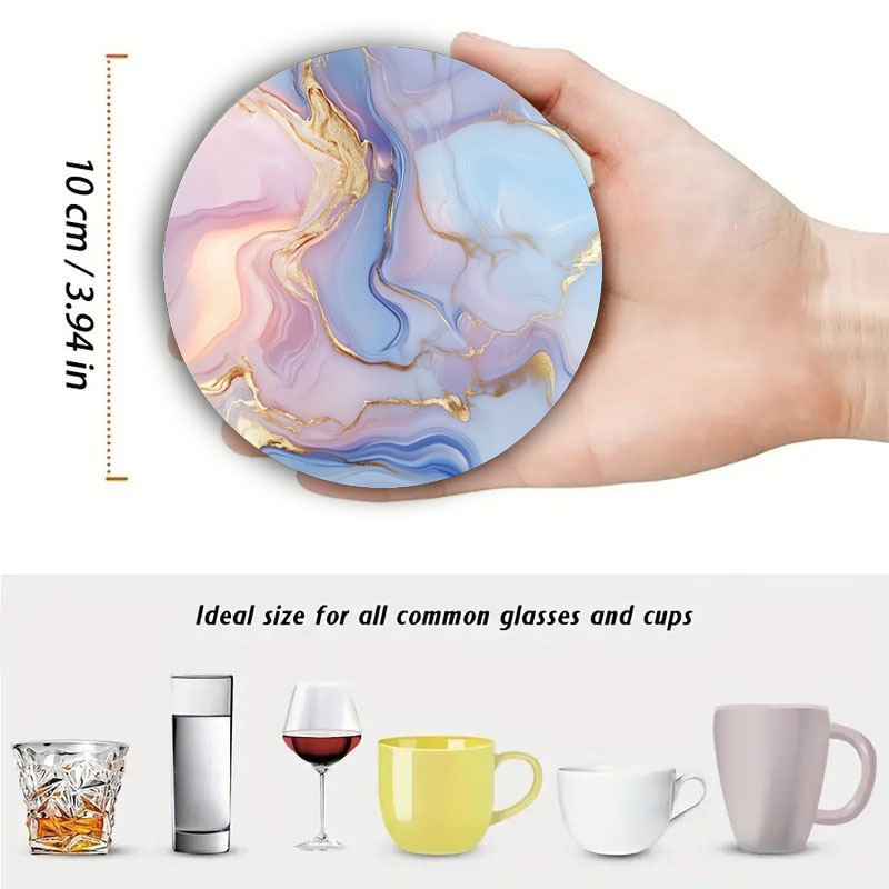 Juego de 4 Posavasos con Diseñ - Marble Coaster Set reseña y precio