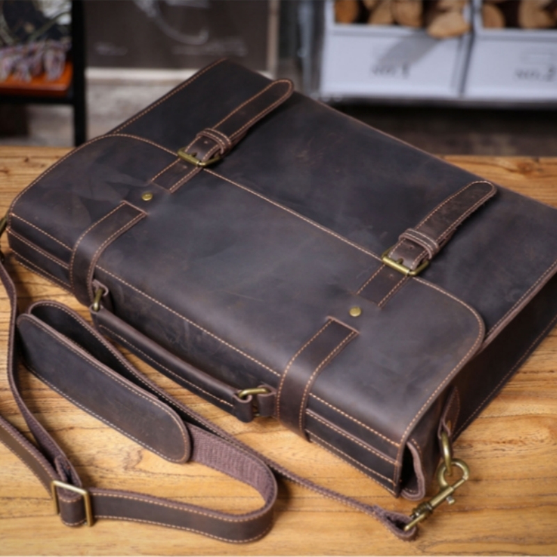 Bolso de mano Original de lujo - Leather Briefcase reseña y precio