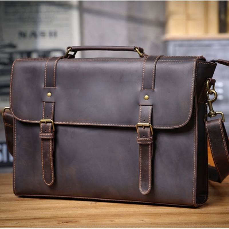Bolso de mano Original de lujo - Leather Briefcase reseña y precio