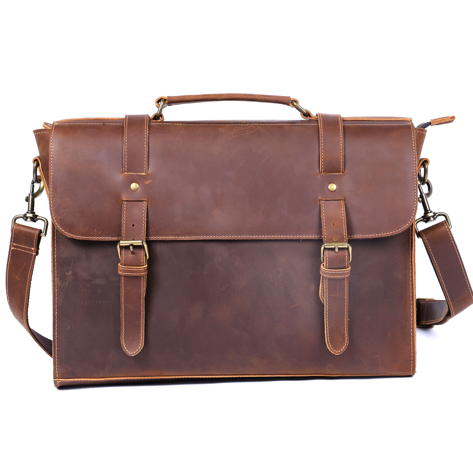 Bolso de mano Original de lujo - Leather Briefcase reseña y precio