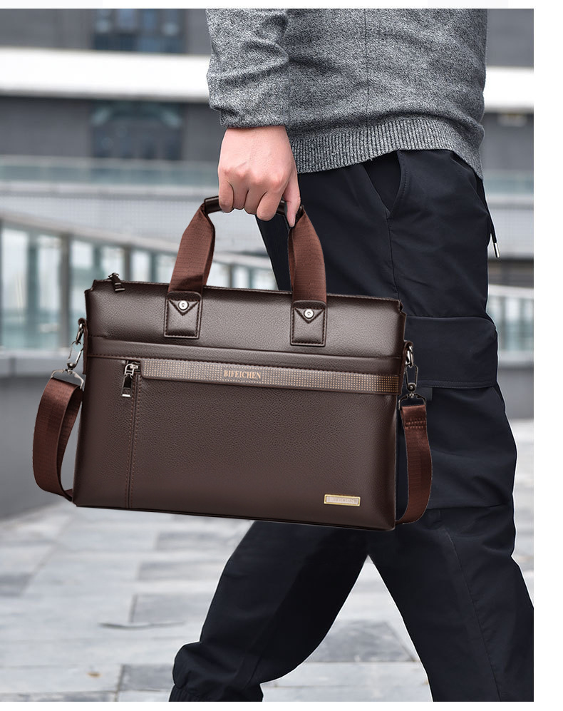 Bolsos de mano de marca de luj - Leather Briefcase reseña y precio