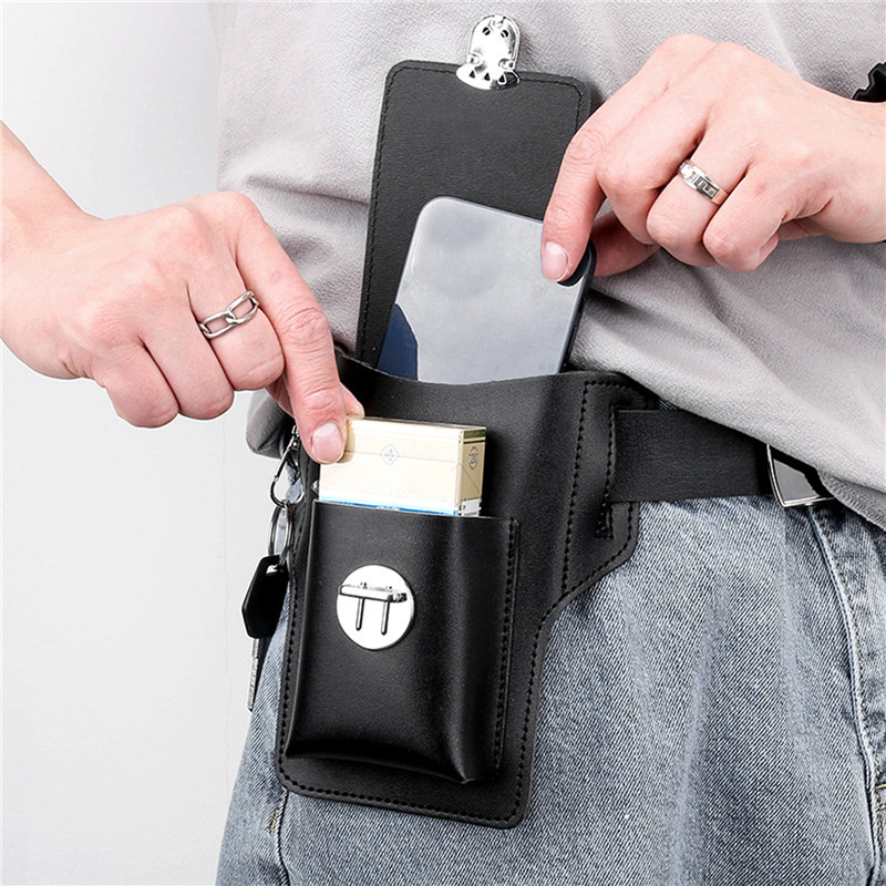 Funda de cinturón para hombre  - Leather Wallet Men reseña y precio