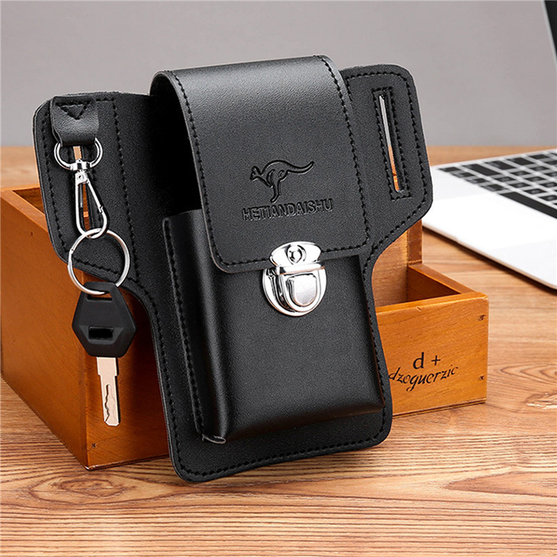 Funda de cinturón para hombre  - Leather Wallet Men reseña y precio