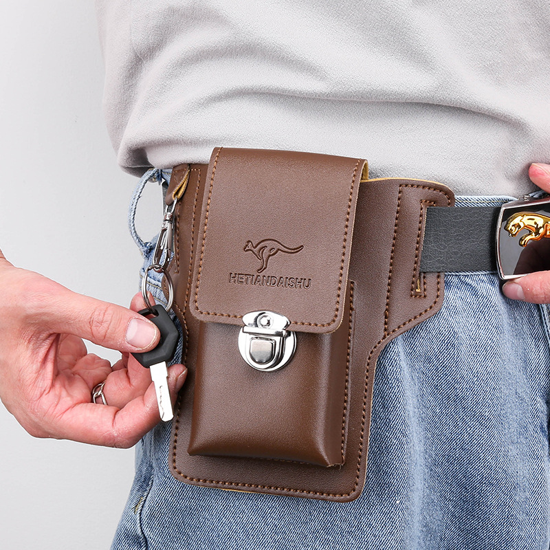 Funda de cinturón para hombre  - Leather Wallet Men reseña y precio