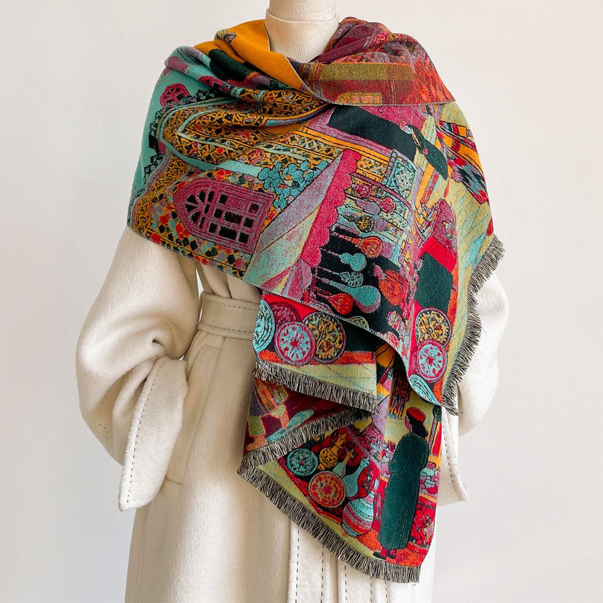 Bufanda de imitación de cachem - Cashmere Scarf reseña y precio