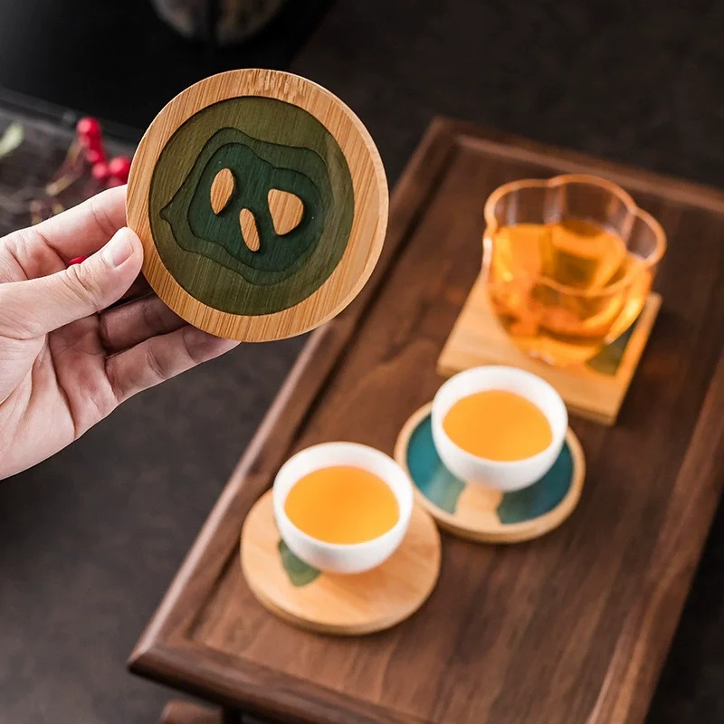 Posavasos cuadrados redondos c - Marble Coaster Set reseña y precio