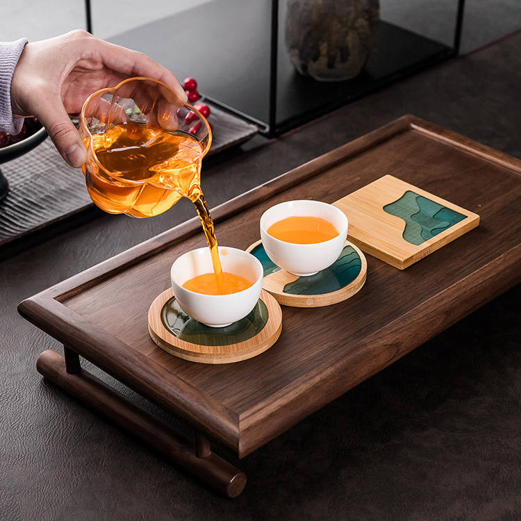Posavasos cuadrados redondos c - Marble Coaster Set reseña y precio