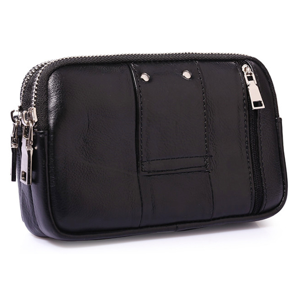 Riñonera de cuero genuino para - Leather Wallet Men reseña y precio