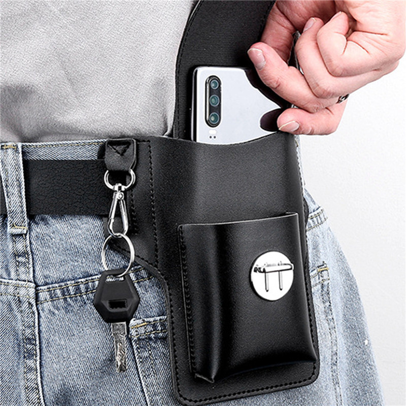 Bolso con cinturón para teléfo - Leather Wallet Men reseña y precio