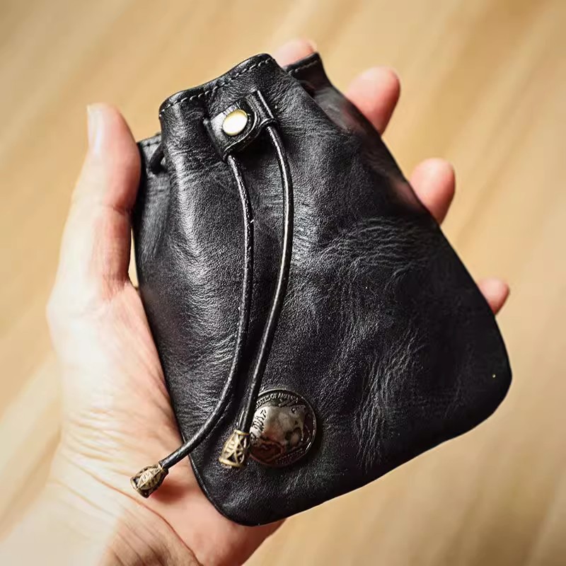Cartera de cuero genuino de es - Leather Wallet Men reseña y precio