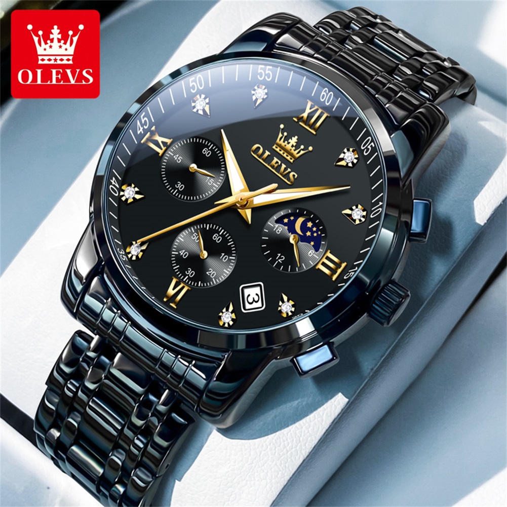 OLEVS Relojes populares para h - Luxury Watch Men reseña y precio