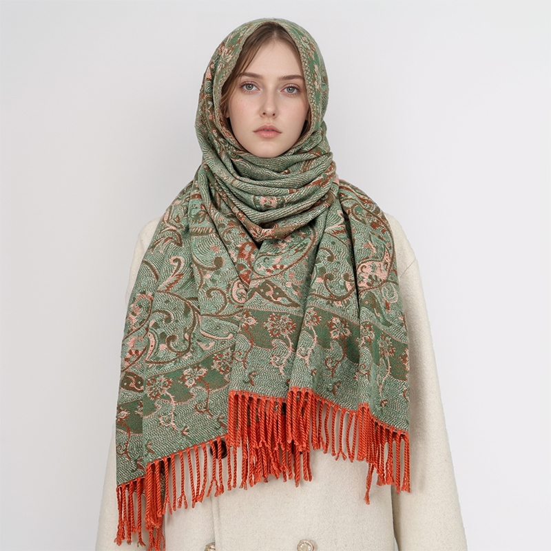 Bufanda de Cachemira Jacquard  - Cashmere Scarf reseña y precio