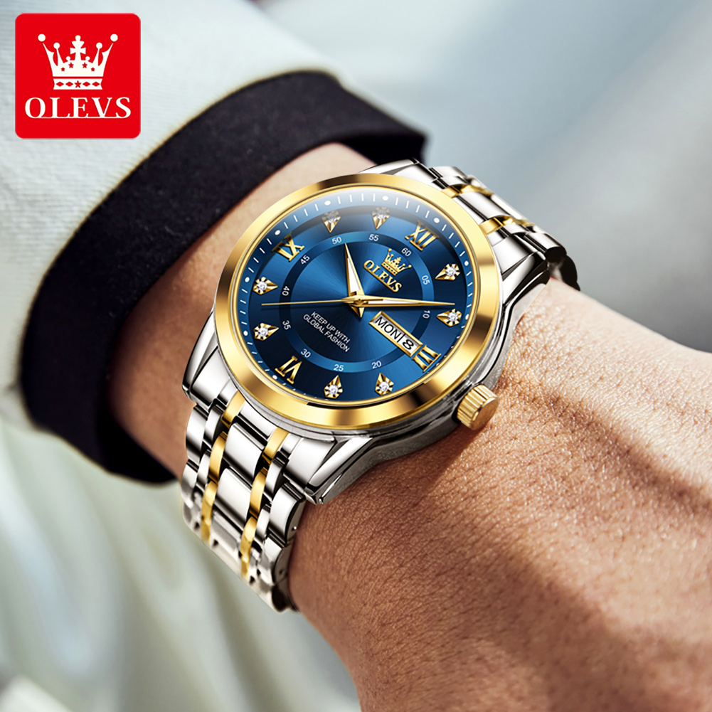 Marca OLEVS, relojes de moda p - Luxury Watch Men reseña y precio
