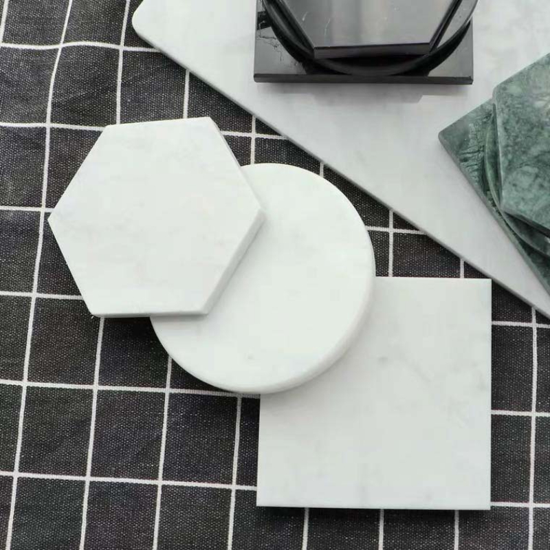 Posavasos de mármol Natural, p - Marble Coaster Set reseña y precio